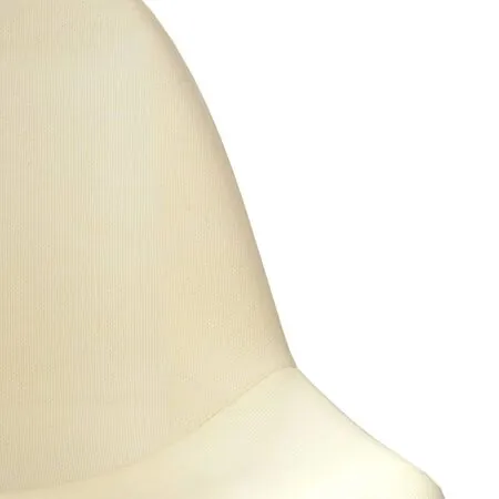  Scaune de bar, 2 buc., crem, material textil