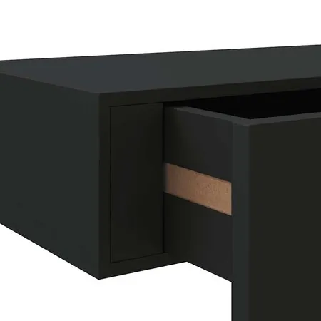  Dulapuri de perete cu sertare 2 buc. negru 60x23,5x10 cm MDF