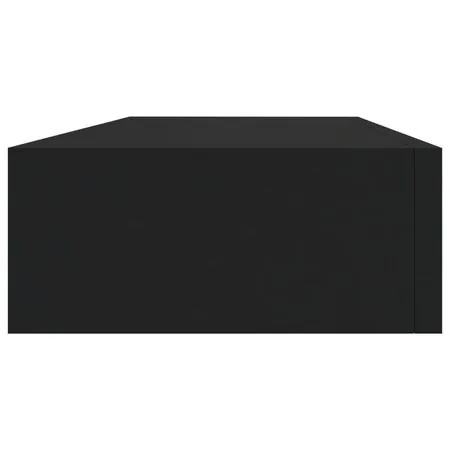  Dulapuri de perete cu sertare 2 buc. negru 60x23,5x10 cm MDF