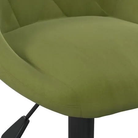  Scaune de bucătărie pivotante, 2 buc., verde deschis, catifea