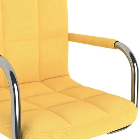  Scaun de bar, galben, material textil