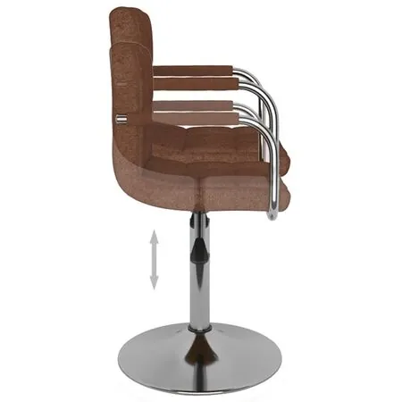  Scaun de bar, maro, material textil