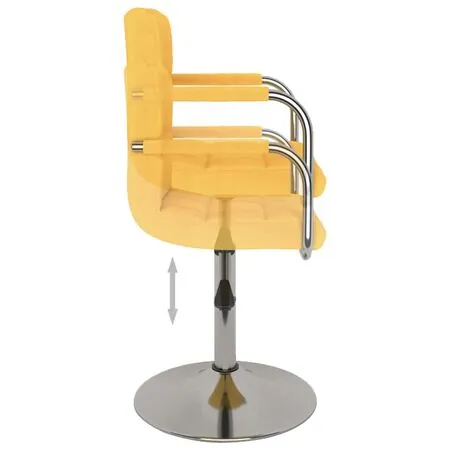  Scaun de bar, galben, material textil