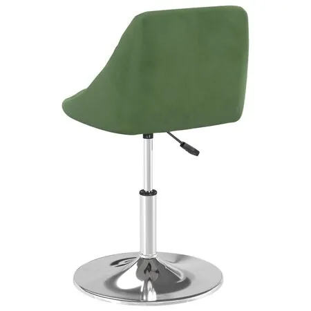  Scaune de bucătărie pivotante, 2 buc., verde închis, catifea