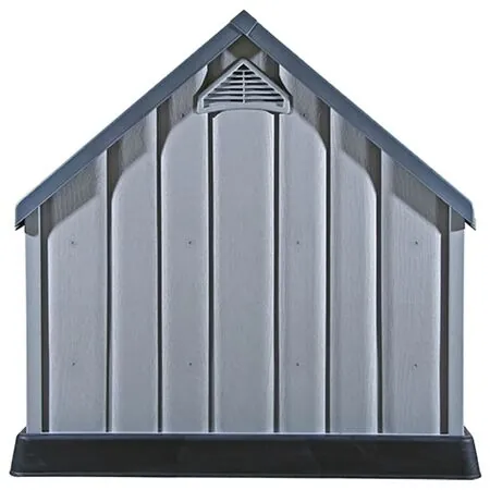  Cușcă pentru câini, gri, 92x87x91 cm, plastic