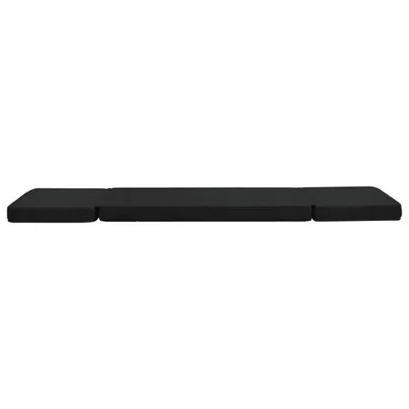  Scaun de podea pliabil, negru, material textil