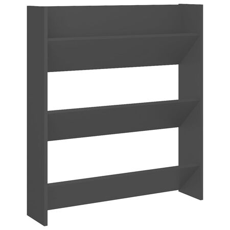  Pantofar de perete, negru, 80x18x90 cm, PAL