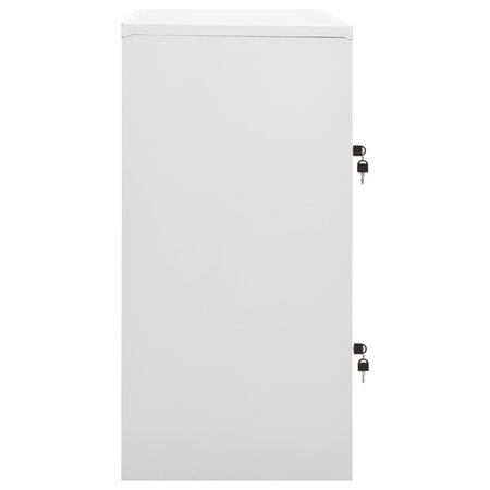  Dulap vestiar, gri deschis și albastru, 90x45x92,5 cm, oțel