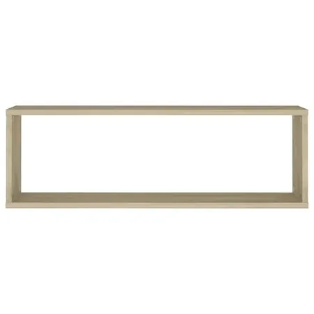  Rafturi de perete cub, 4 buc., stejar sonoma, 80x15x26,5cm lemn