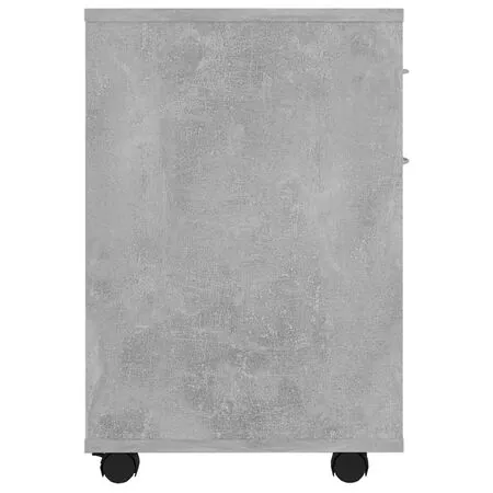  Dulap cu roți, gri beton, 45x38x54 cm, PAL