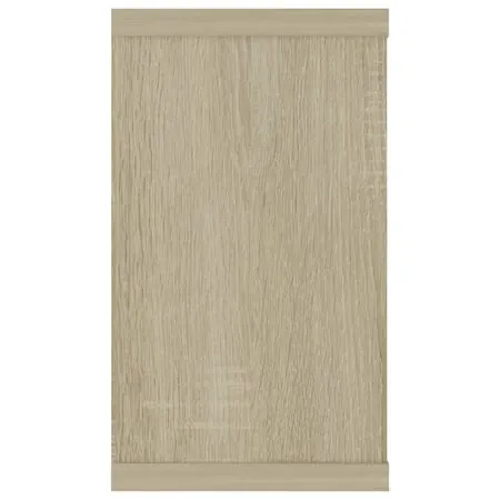  Rafturi de perete cub, 4 buc., stejar sonoma, 80x15x26,5cm lemn