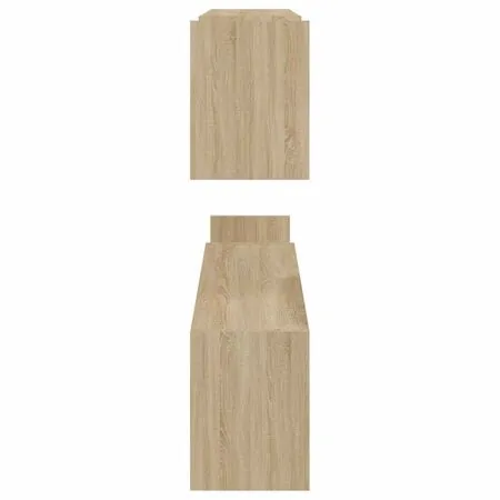  Rafturi de perete, 2 buc., stejar sonoma, 100x15x20 cm, PAL