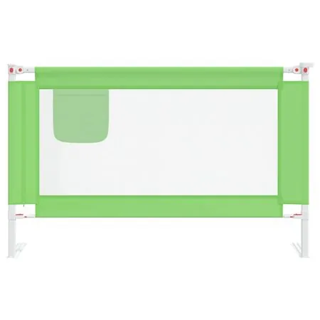  Balustradă de protecție pat copii, verde, 120x25 cm, textil