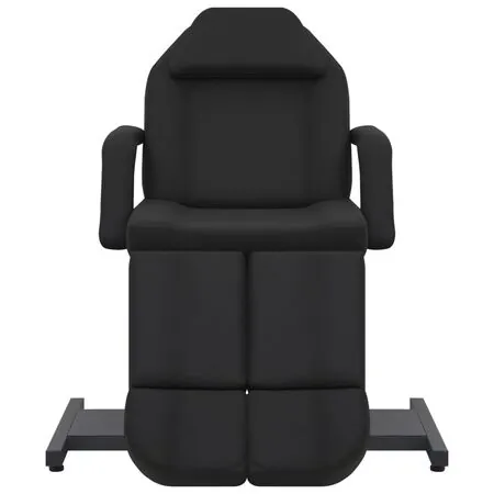  Scaun tratament înfrumusețare, negru, 180x62x78 cm, piele eco