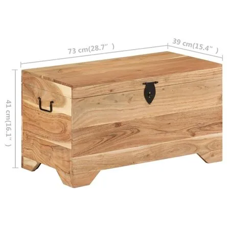  Cufăr de depozitare, lemn masiv de acacia