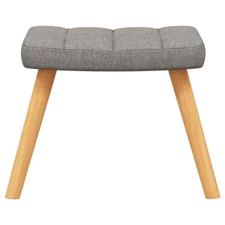  Scaun de relaxare cu taburet,taupe, textil
