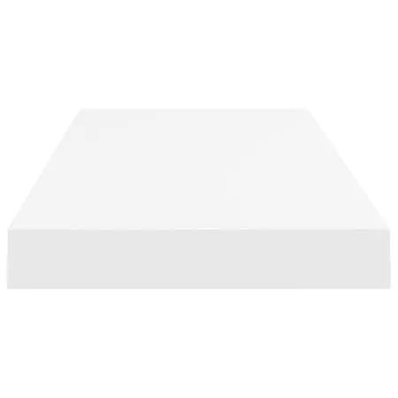  Rafturi de perete suspendate, 4 buc., alb, 60x23,5x3,8 cm, MDF