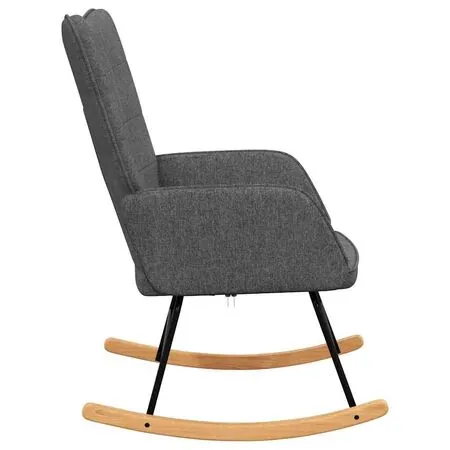  Scaun balansoar, gri închis, material textil