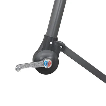  Umbrelă de soare suspendată, vișiniu, 3 m, stâlp de aluminiu