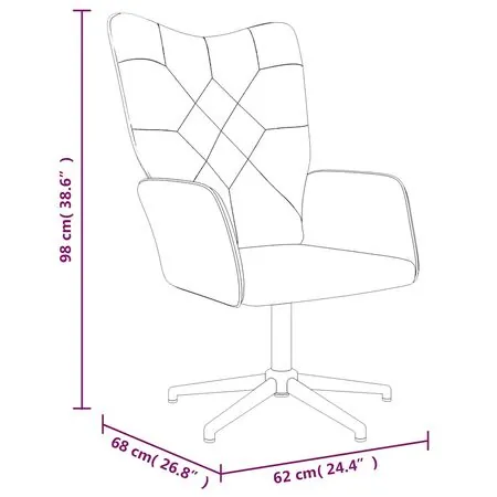  Scaun de relaxare cu taburet, textil, petice
