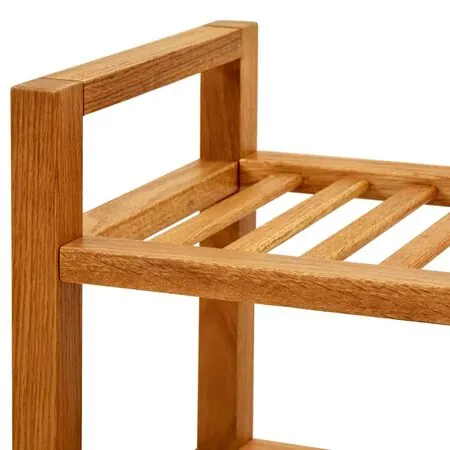 Pantofar cu 4 rafturi, 50x27x80 cm, lemn masiv de stejar