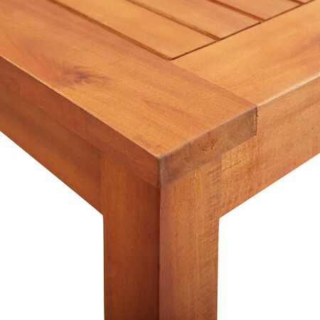 Set mobilier de exterior cu perne 5 piese, lemn masiv de acacia