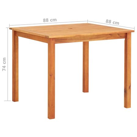  Set mobilier de exterior cu perne 5 piese, lemn masiv de acacia