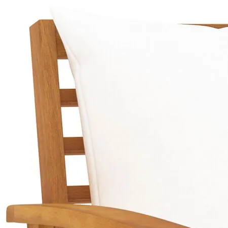  Set mobilier de grădină cu perne, 5 piese, lemn masiv acacia