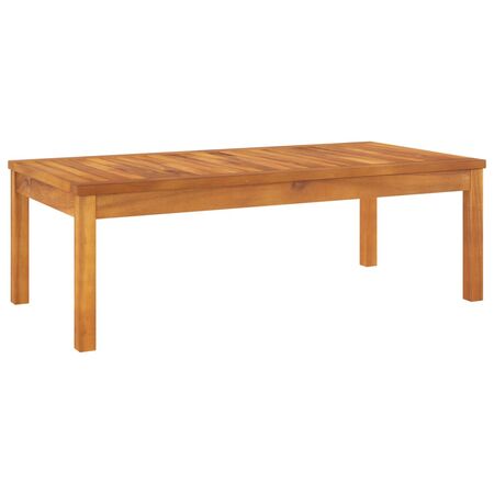  Set mobilier de grădină, 4 piese, perne crem, lemn masiv acacia