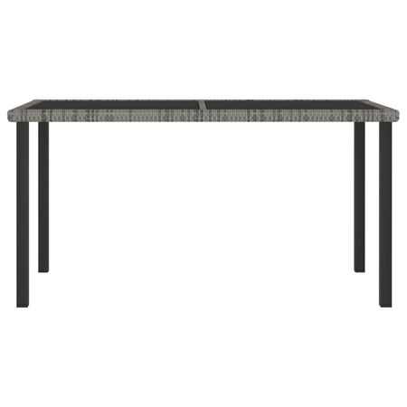  Set mobilier de grădină, 5 piese, gri, poliratan