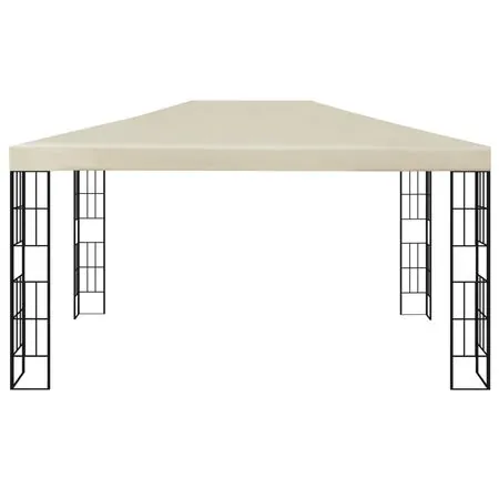  Pavilion cu șir de lumini LED, crem, 3x4 m