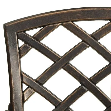  Set mobilier bistro, 3 piese, bronz, aluminiu turnat
