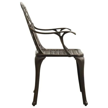  Set mobilier bistro, 3 piese, bronz, aluminiu turnat