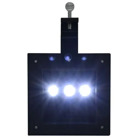  Lămpi solare de exterior, 12 buc., negru, 12 cm, pătrat, LED