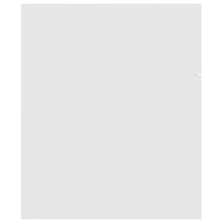  Set mobilier de baie, alb, lemn prelucrat