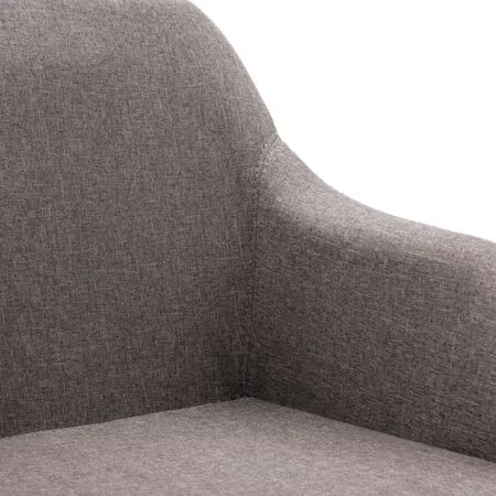  Scaun de birou pivotant, gri taupe, material textil
