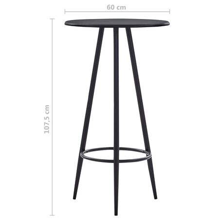  Set mobilier de bar, 5 piese, gri închis, material textil