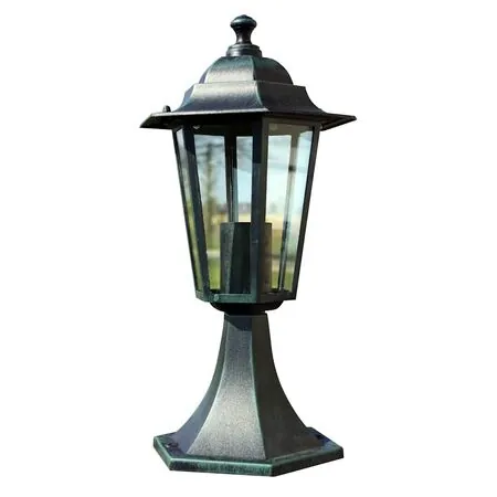  Lămpi de grădină, 2 buc., verde închis/negru, aluminiu