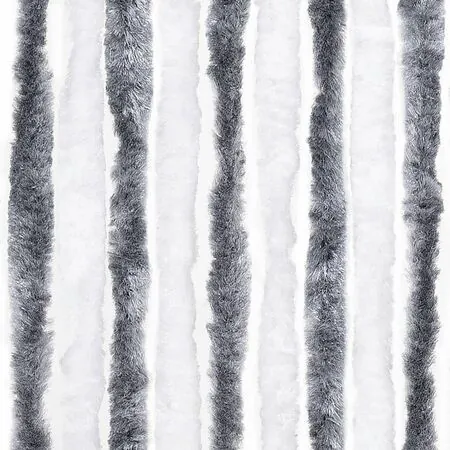  Perdea pentru insecte, gri și alb, 90x220 cm, Chenille