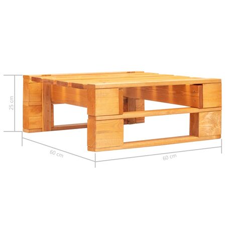  Set mobilier paleți, 4 piese, maro miere, lemn de pin tratat