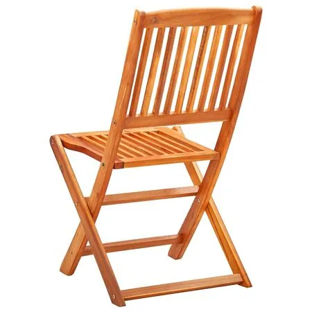  Set mobilier de exterior pliabil, 3 piese, lemn masiv eucalipt