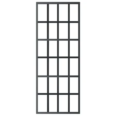  Ușă glisantă cu set feronerie, 76x205 cm, sticlă ESG/aluminiu