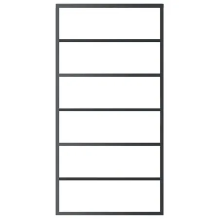 Ușă glisantă cu set feronerie, 102x205 cm, sticlă ESG/aluminiu