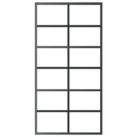  Ușă glisantă cu set feronerie, 102x205 cm, sticlă ESG/aluminiu