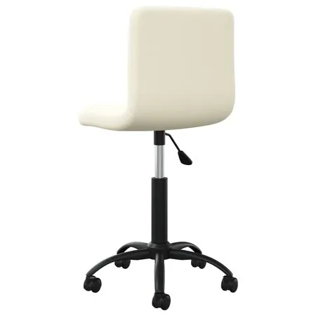  Scaun de bucătărie pivotant, crem, catifea