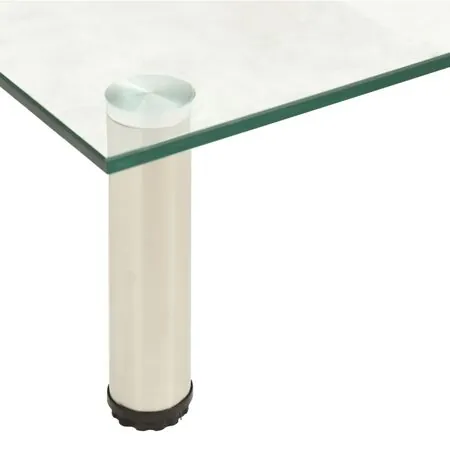  Suport TV, transparent, 80 x 35 x 17 cm, sticlă securizată