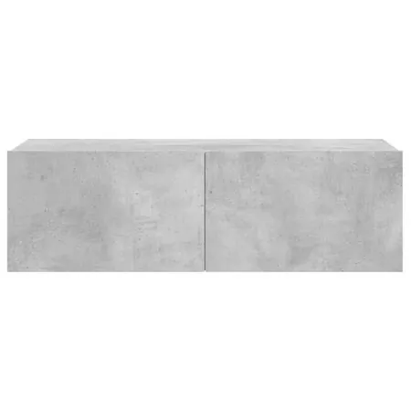  Comodă TV, gri beton, 100 x 30 x 30 cm, lemn prelucrat