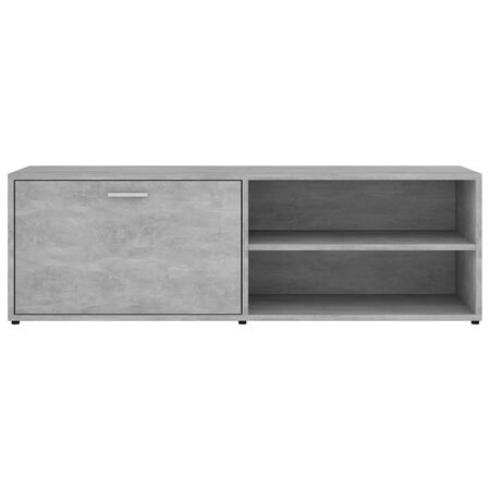  Comodă TV, gri beton, 120x34x37 cm, lemn prelucrat