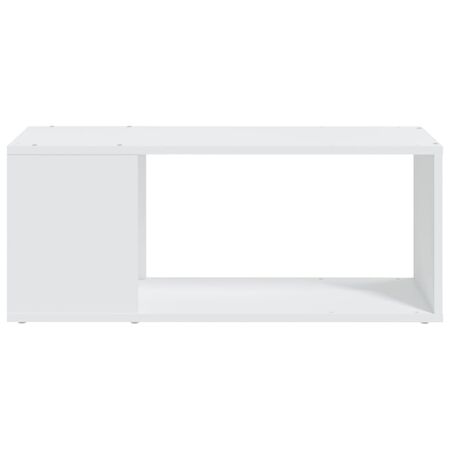  Comodă TV, alb, 80x24x32 cm, lemn prelucrat