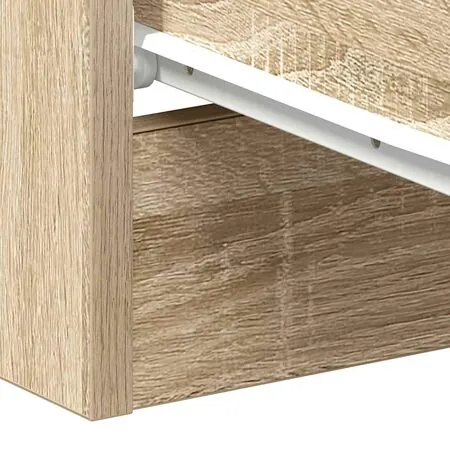  Noptiere, 2 buc., stejar sonoma, 38x35x56 cm, lemn prelucrat
